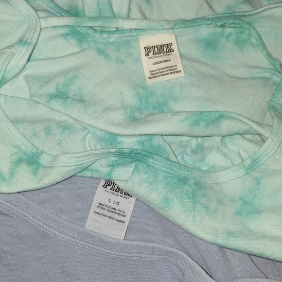 PINK Victoria's Secret Blue and Teal Sz L - Picture 4 of 4